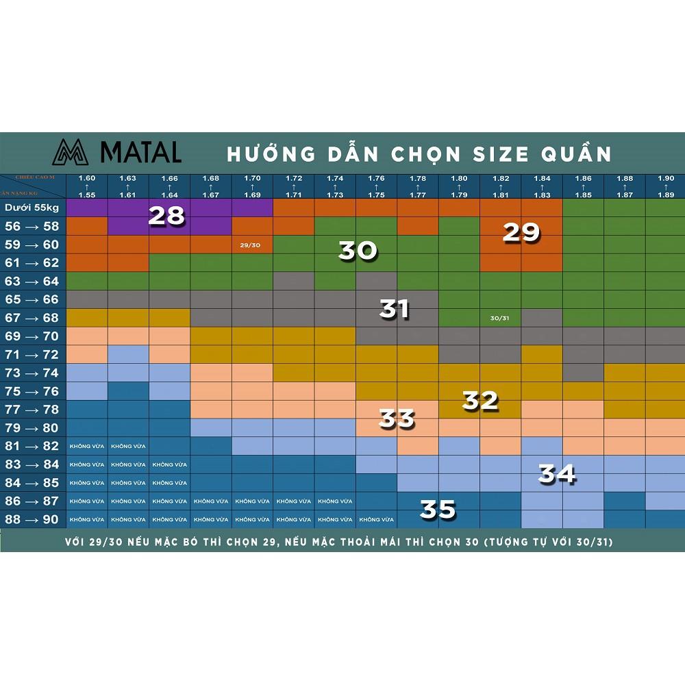 Quần âu nam MATAL phom classic, xanh tím than
