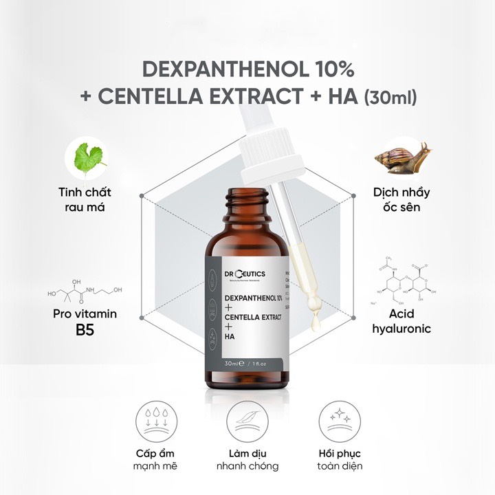 [30mL-100mL] SERUM DRCEUTICS CẤP ẨM PHỤC HỒI DA B5 + CENTELLA + HA VÀ B5 BASIC
