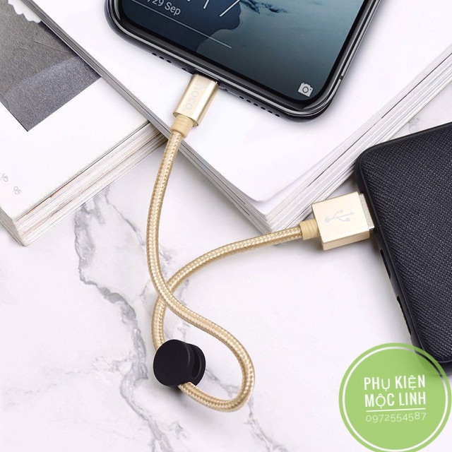 ? [Chính hãng Hoco] Cáp sạc Lightning / Android / Type C dài 25cm Hoco X35 ? Dây ngắn Iphone dùng cho sạc dự phòng