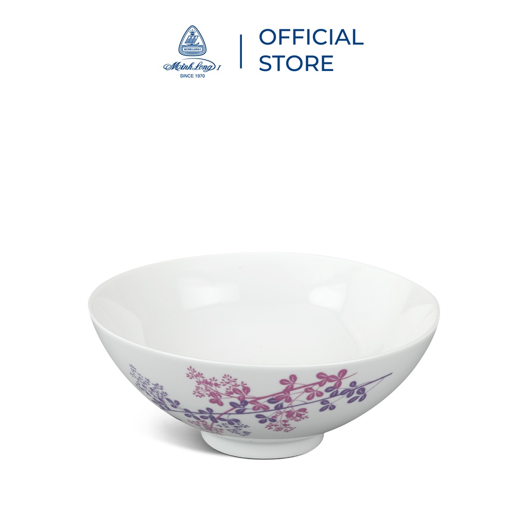 [QUÀ TẶNG ĐƠN 600K] Bộ Chén Dĩa Sứ Minh Long 9 Sản Phẩm - Cỏ Tím