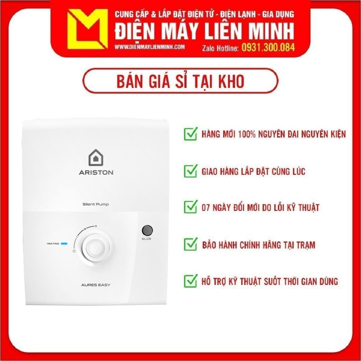 Máy nước nóng trực tiếp ariston aures easy 3.5 hoạt động siêu nhạy, kích hoạt ở những khu vực nước rất yếu-giao miễn phí hcm