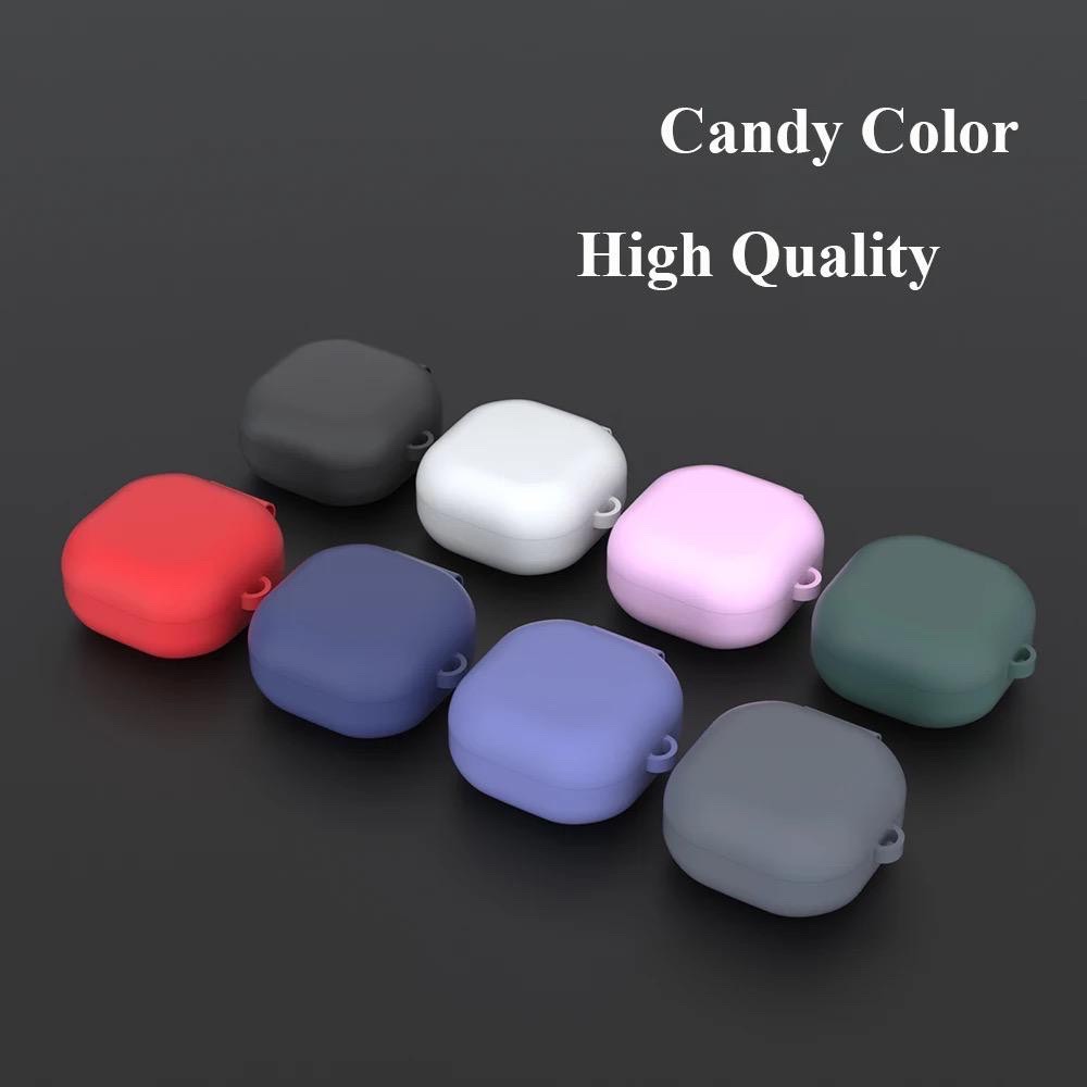 ◊◇☬ [PA] - Samsung Galaxy Buds Live / Buds Pro Galaxy Buds 2 / 2 Pro Silicone Soft Back Case Cover With Hook