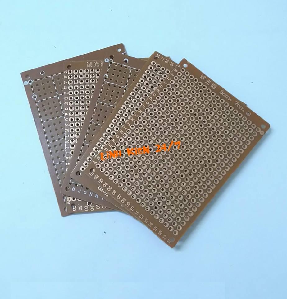 Bảng mạch - Board PCB đục lỗ 5x7cm (5 tấm)