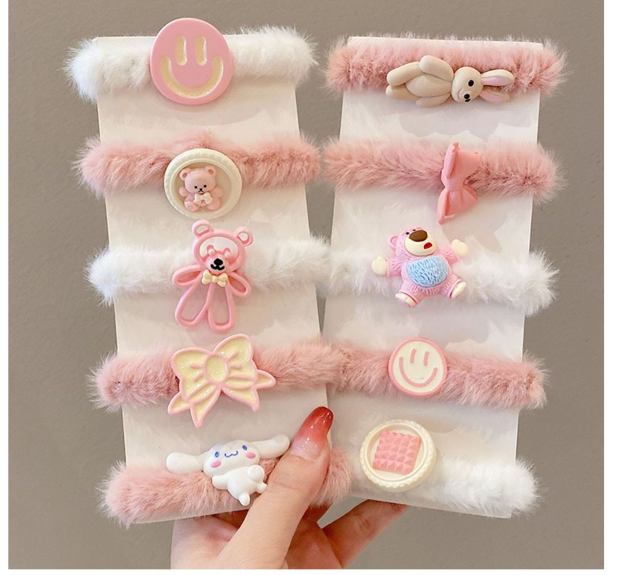 Vĩ 5 buộc tóc lông hoạt hình cho bé