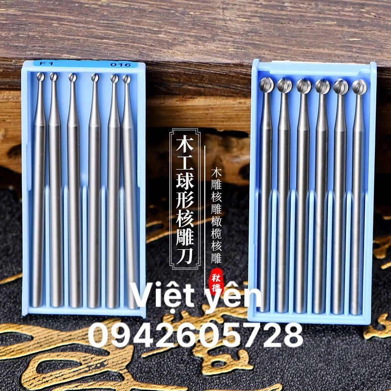 Mũi mài tròn khế HP Tungsten Komet ( Đức) hộp 6 mũi
