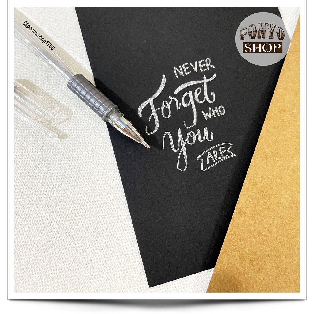 ✨ Bút nhũ bạc trang trí sổ Scrapbook (giấy đen/ giấy bìa màu)