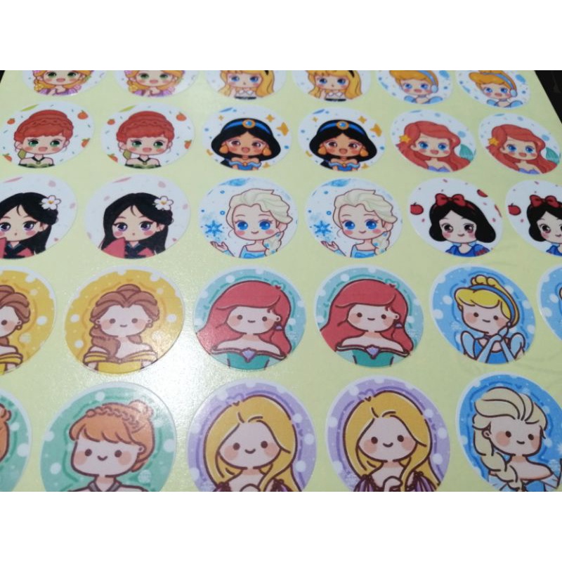 30 miếng dán stickers hình CÔNG CHÚA DISNEY