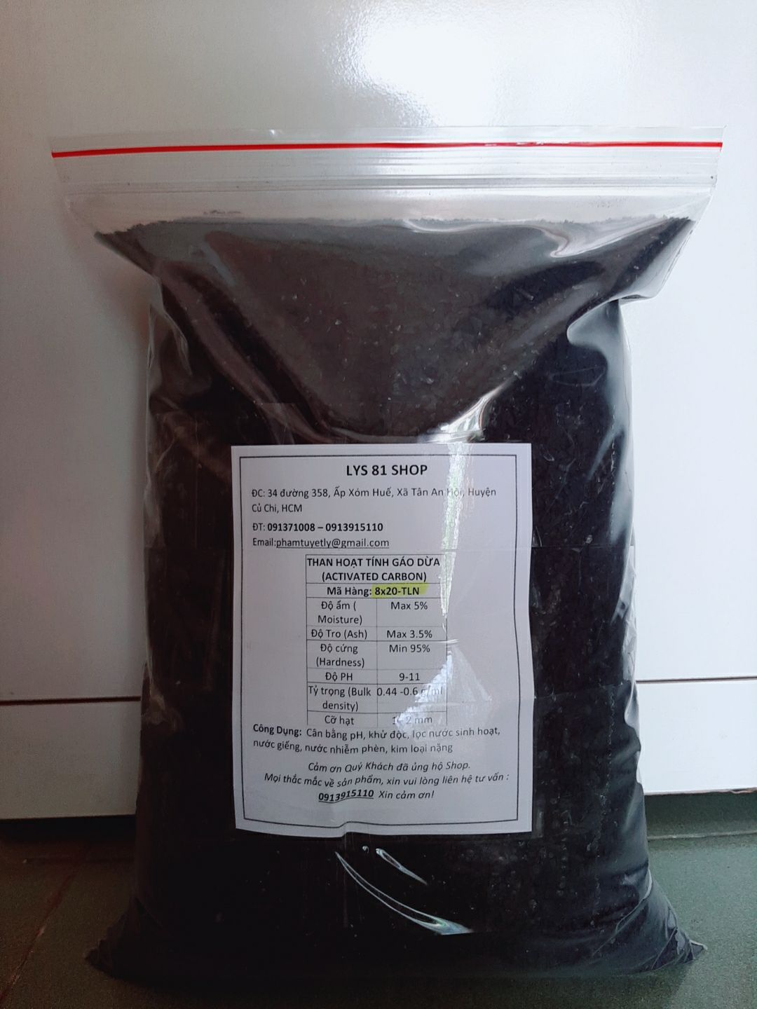 Than lọc nước 8x20-2kg