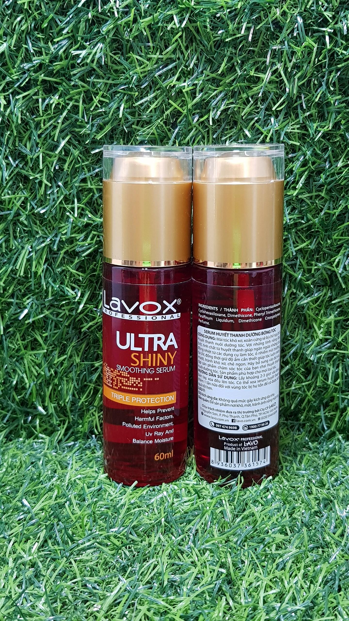 [HCM]Serum huyết thanh dưỡng bóng tóc Lavox 60ml