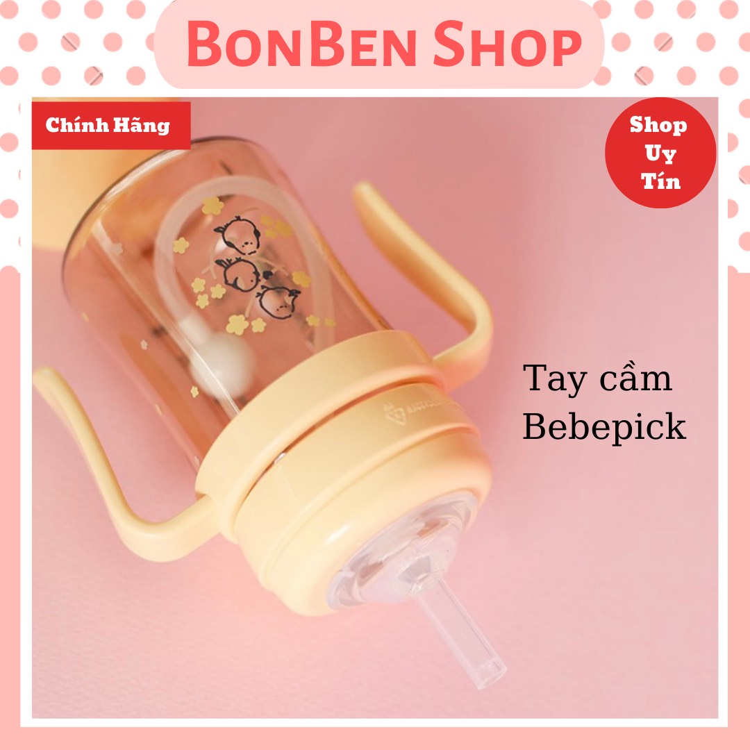 BÌNH HÚT SỮA, HÚT NƯỚC CAO CẤP BEBEPICK HÀN QUỐC; CHẤT LIỆU PPSU, DUNG TÍCH 150ML, 250ML; TAY CẦM, ỐNG HÚT BÌNH SỮA BÌNH HÚT BEBEPICK MÀU VÀNG