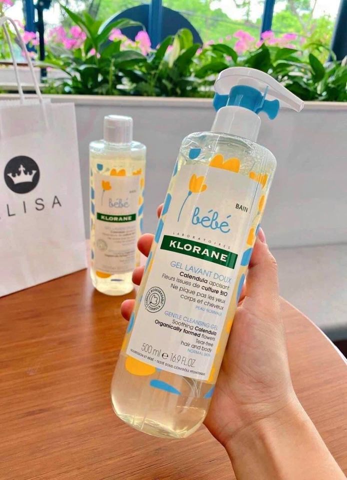 Sữa tắm gội 2 in 1 Klorane bebe Pháp (mẫu mới lẻ 1 chai)