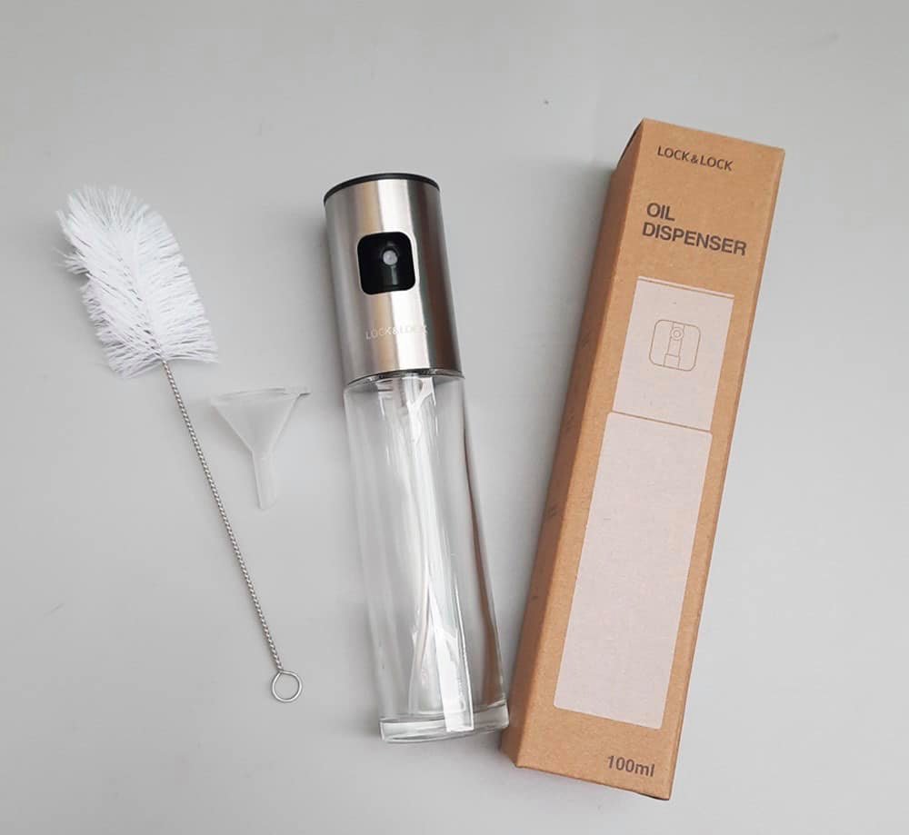 BÁO GIÁ Lock | Shopee Lazada Sendo Tiki mới nhất 68 Lock&Lock- Bình xịt dầu 100ml kèm phễu và cọ rửa, hàng chính hãng Lock&Lock