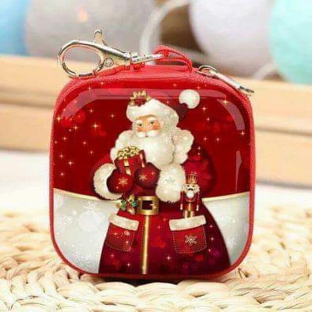 [HCM]Ví NOEL vuông mini có móc khóa