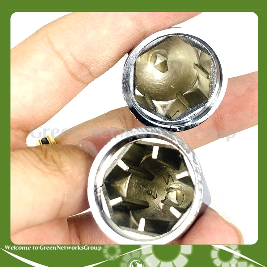 [HCM]Ốc chụp cốt trước Vision mạ xi Greennetworks ( 2 nắp )