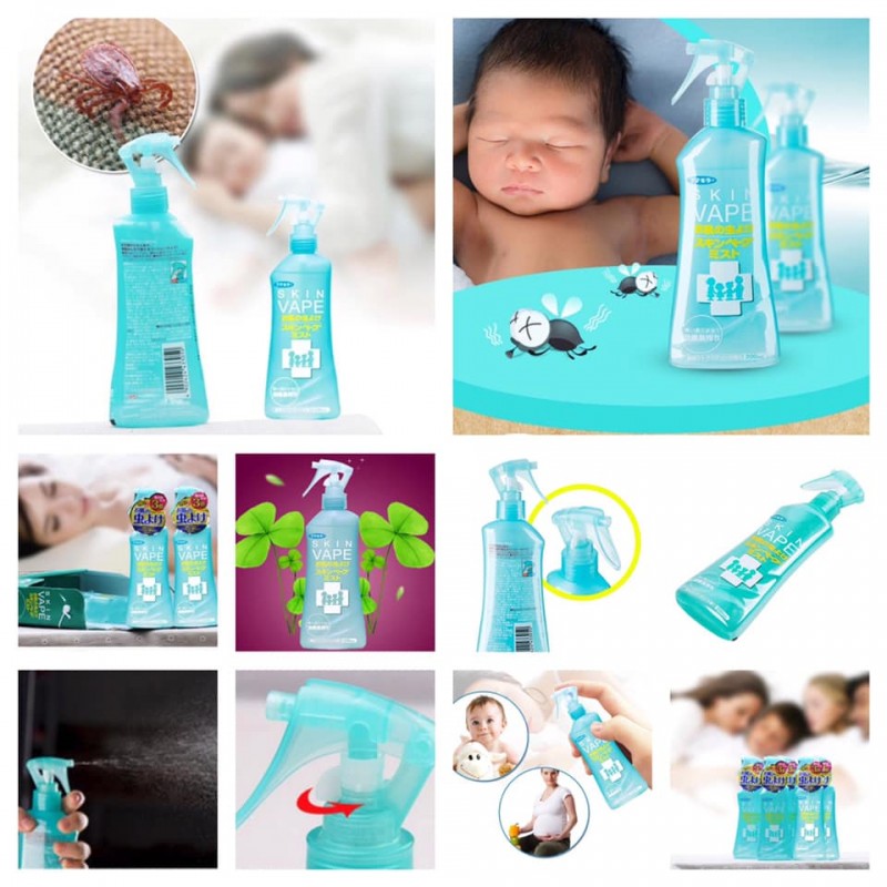 Xịt chống muỗi côn trùng SkinVape 200ml (Xanh)