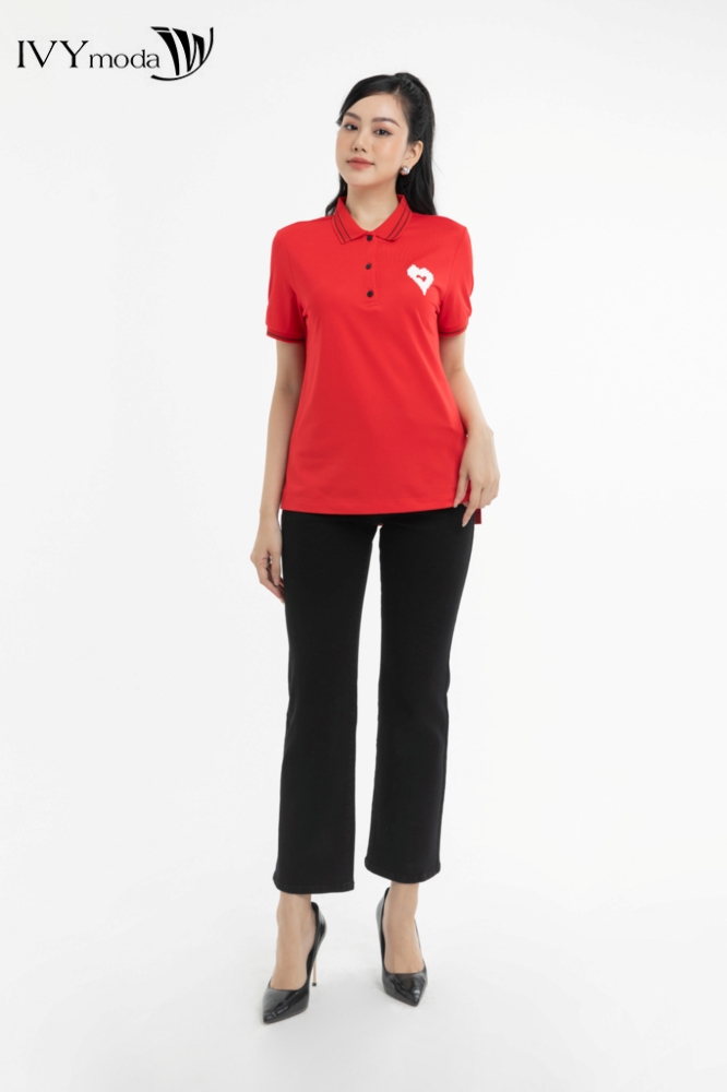 Áo thun polo cổ viền IVY moda MS 57B9208