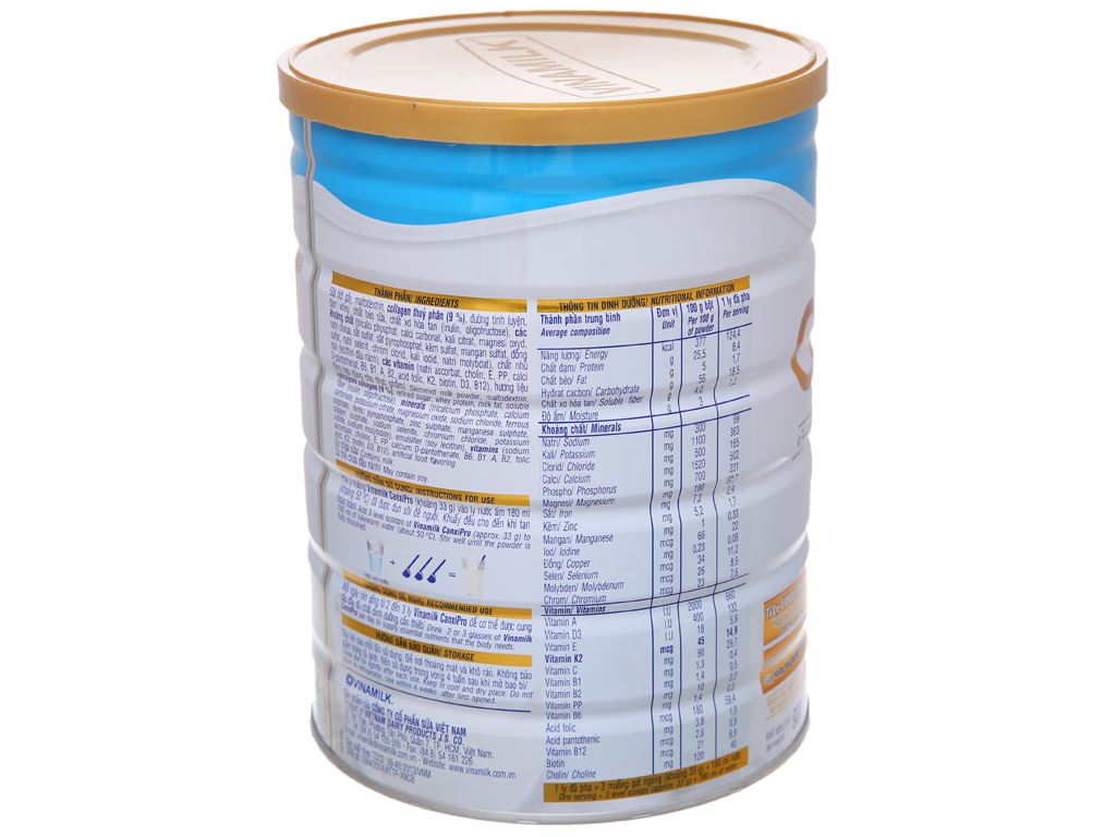 [HCM]Sữa bột Vinamilk CanxiPro HT 900g