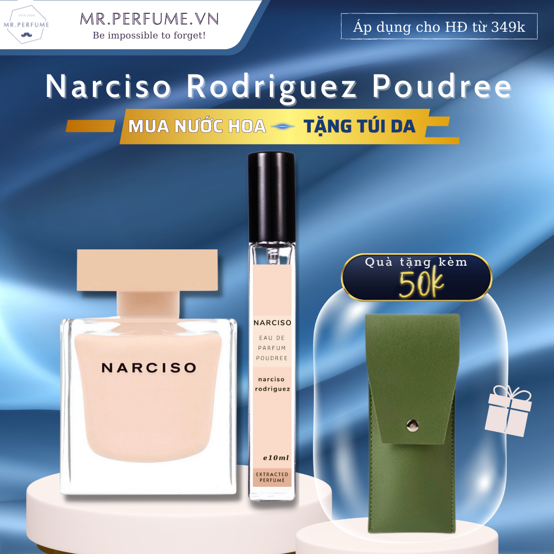 [Freeship+ Quà 29k] [Chiết 10ml] Nước hoa chiết chính hãng nữ Na.rciso Proudee (Na hồng lùn)- Mr.Perfume.vn