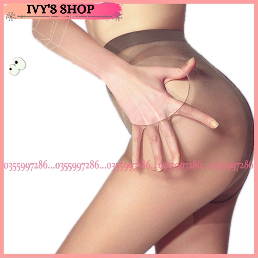 Quần Tất Da Mịn Dai Đan Lưới Chéo Gân T hoặc Viền Đùi Cao Cấp Chống Xước- Màu đen, Da, Cát Cháy, Khói
