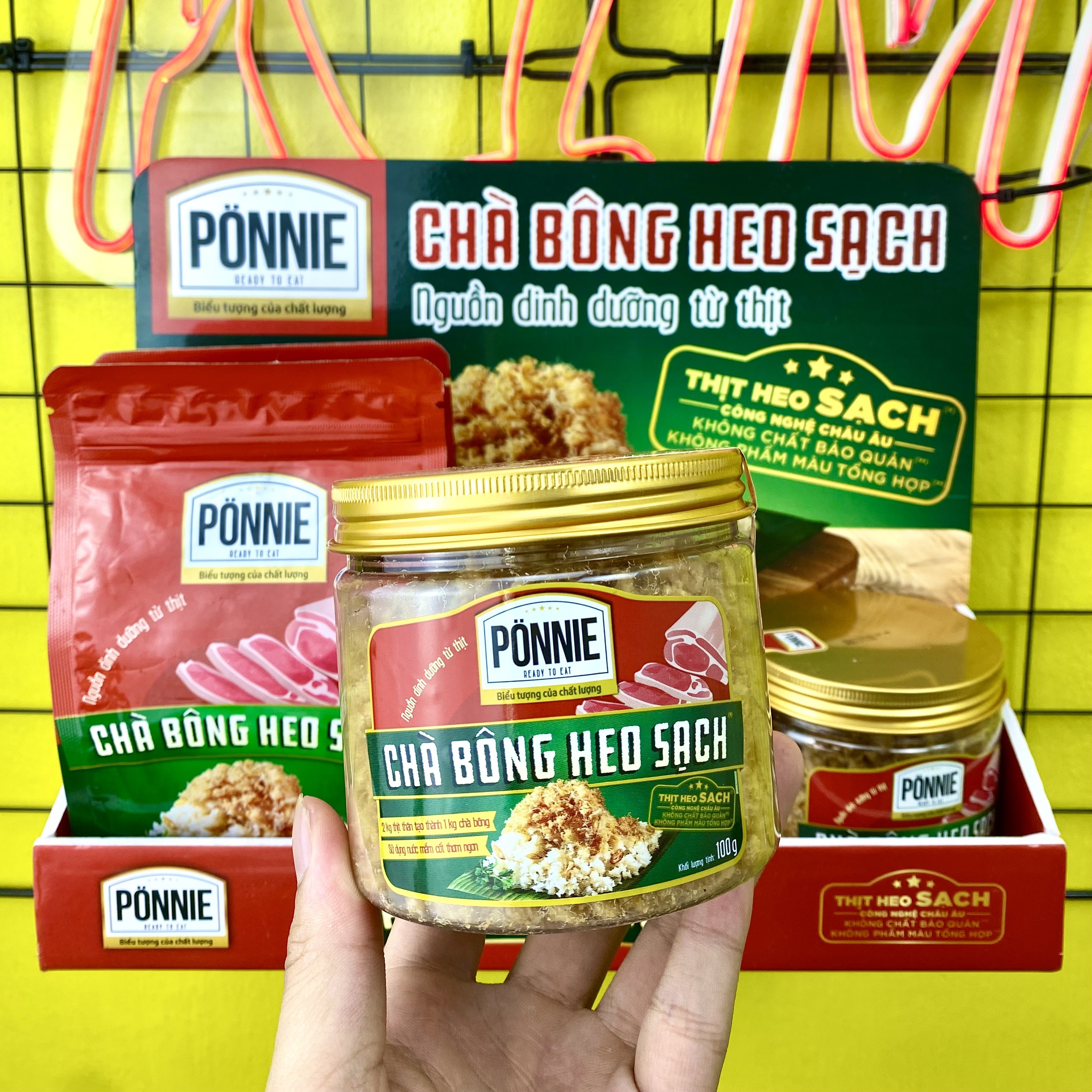 Chà bông heo sạch Ponnie 100g