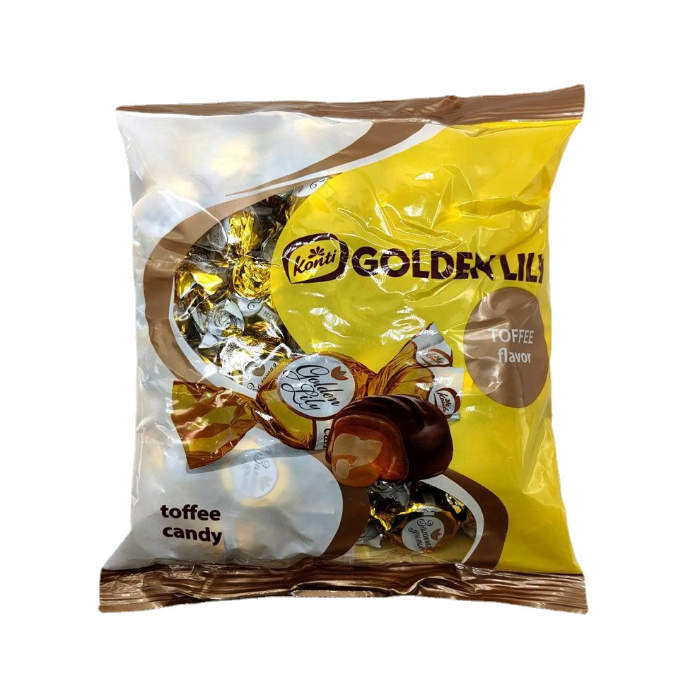 [ Siêu phẩm - Sẵn hàng ] Combo 1000g Kẹo Socola Nga Bông Huệ Vàng Konti “Golden Lily” gói 500g