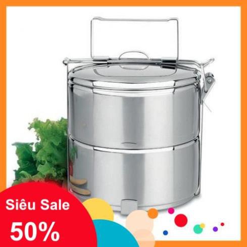[HCM]Cà men inox cao cấp 2 tầng