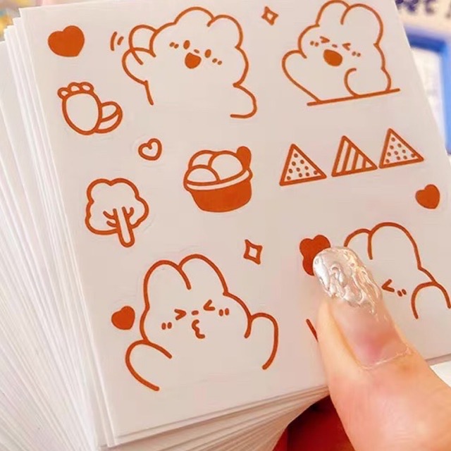 Random 1 tấm hình dán sticker dễ thương