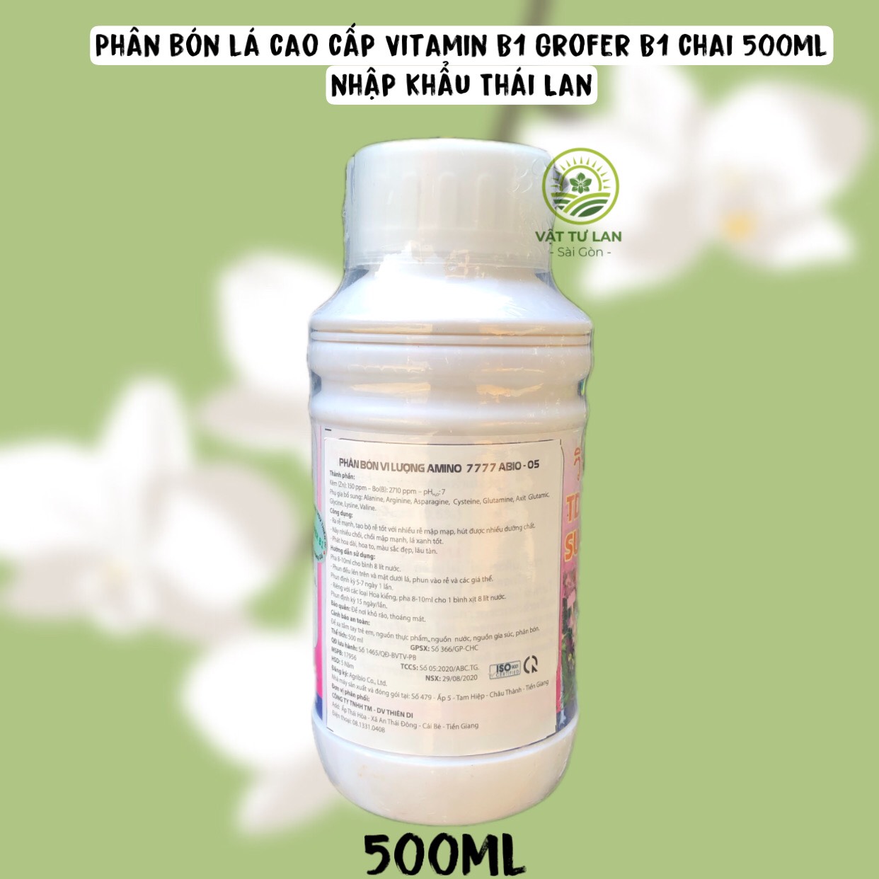 Phân bón lá Thái Lan B1 Grofer B1 Thái Trắng 500ML