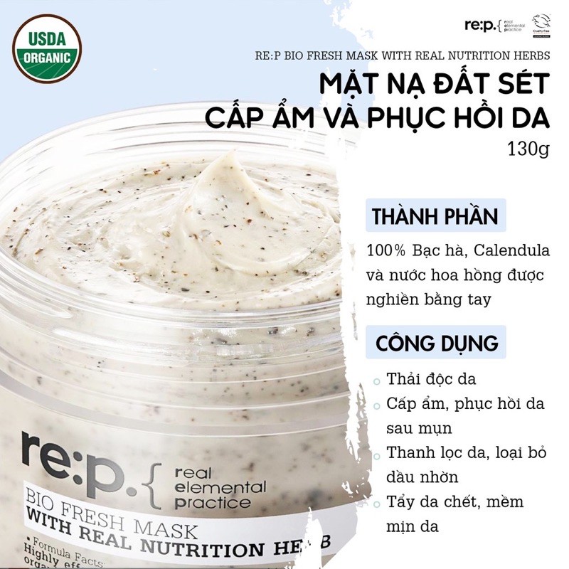 Mặt Nạ Đất Sét REP Bio Fresh Mask