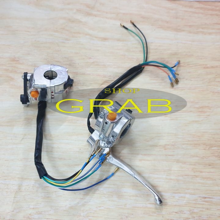 Bộ cùm công tắc xe CUB 82 ( 2 bên ) loại có đề