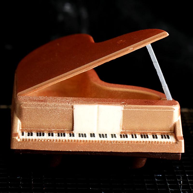 Sô Cô La Âm Nhạc Đàn Piano Bộ Tạo Khuôn Hình 3D Sáng Tạo Lập Thể Đàn Piano Khuôn Tự Làm Bánh Trang Trí Khuôn Nướng Đàn Piano Bộ Tạo Khuôn Hình