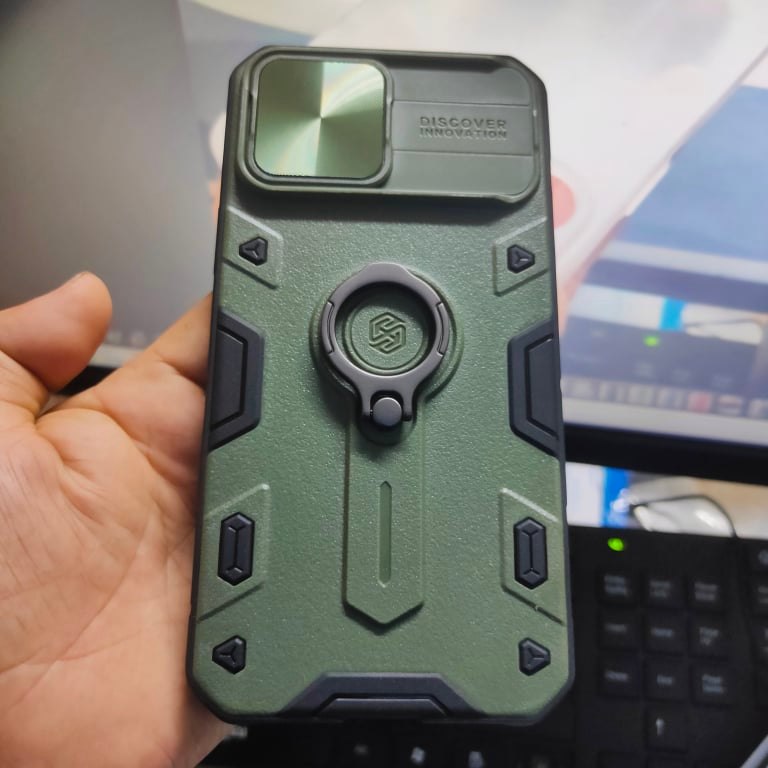 <>Ốp Lưng Cho Iphone 13 Pro Max Bảo Vệ Camera Hiệu Nillkin Camshield Armor