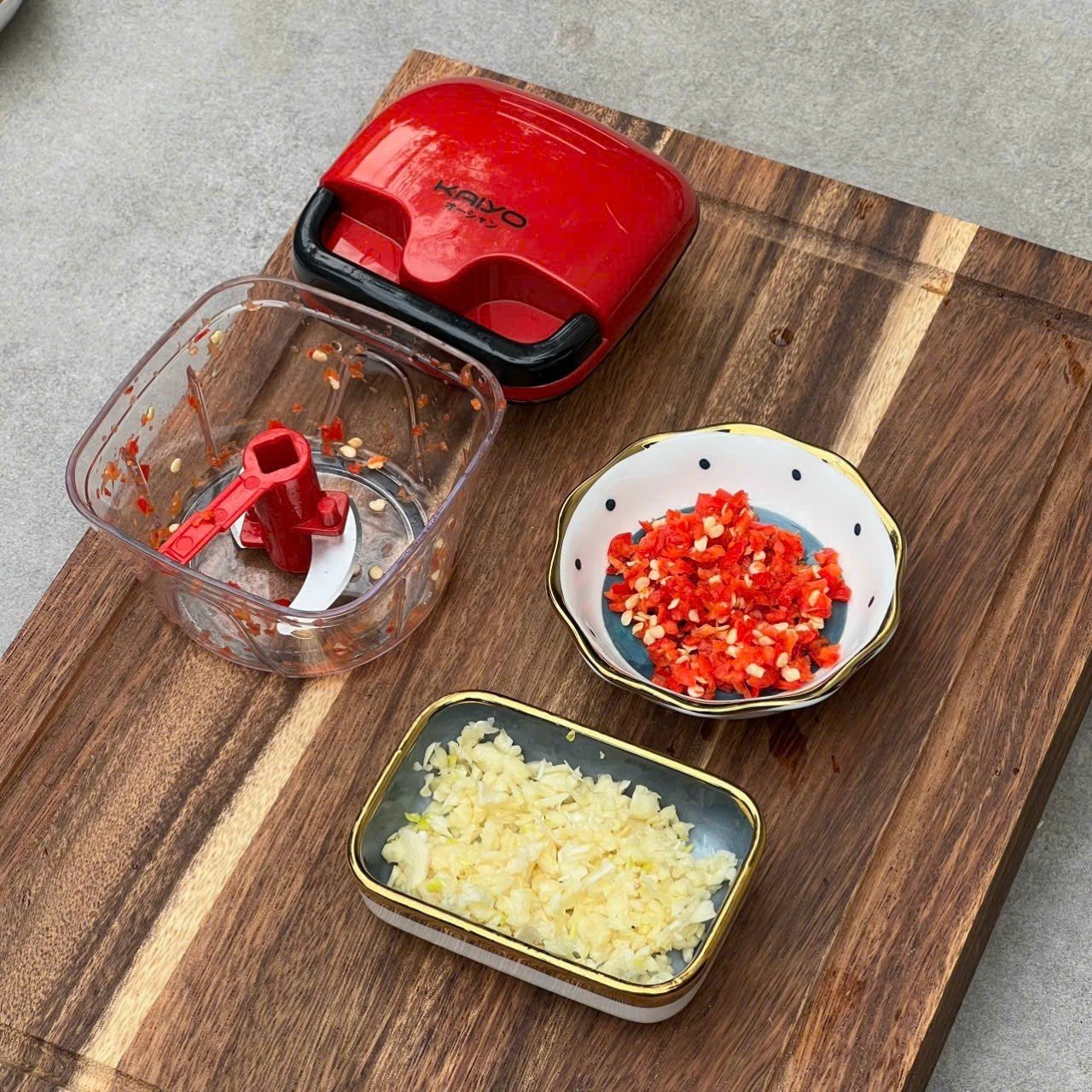 Kaiyo Premium Garlic Chopper Manual Kitchen Tool