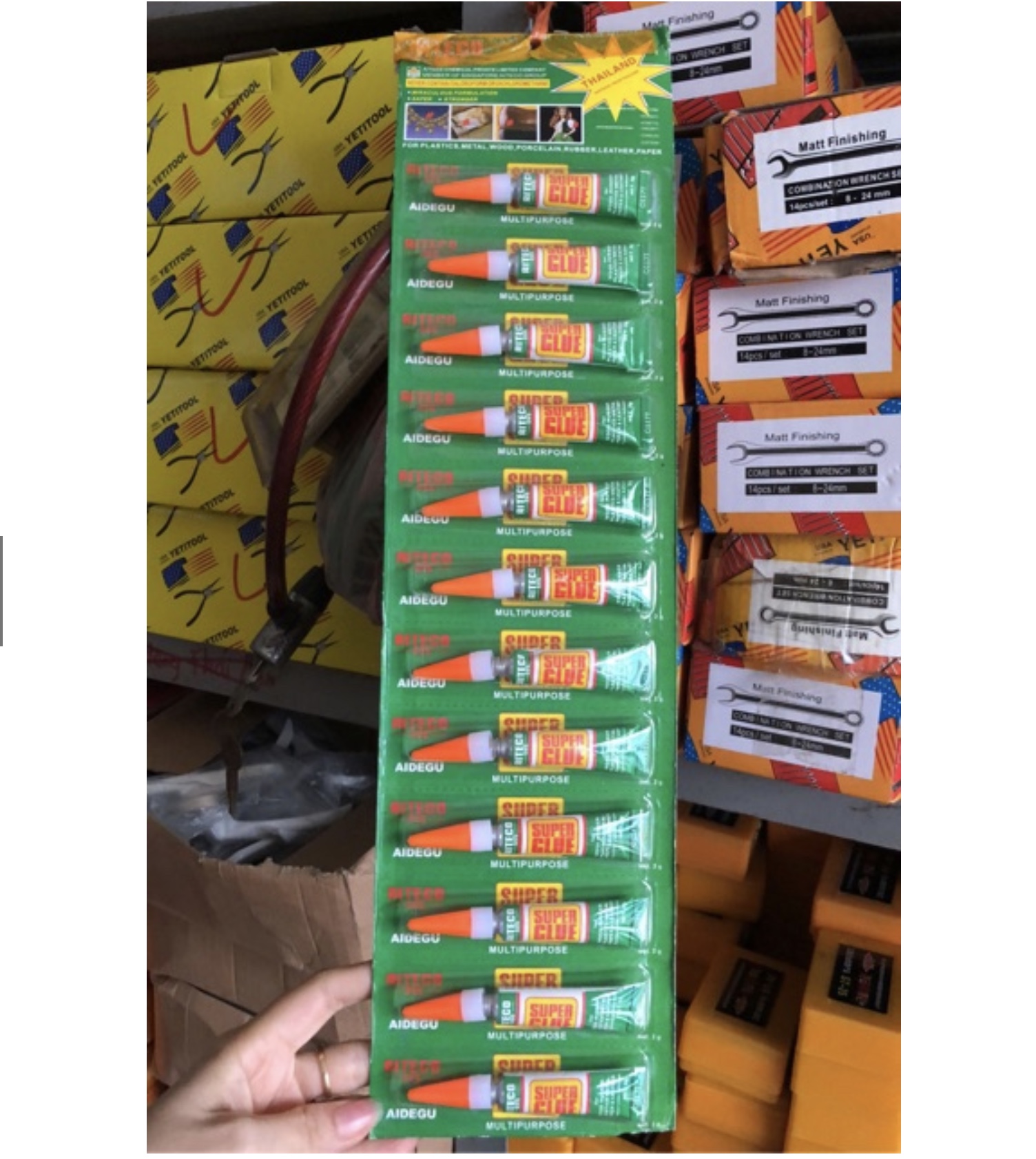 VỈ 12 TUÝP KEO DÁN ĐA NĂNG SUPER GLUE ALTECO