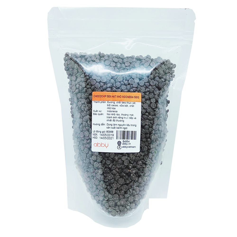 Chocochip đen hạt nhỏ Indonesia 500g