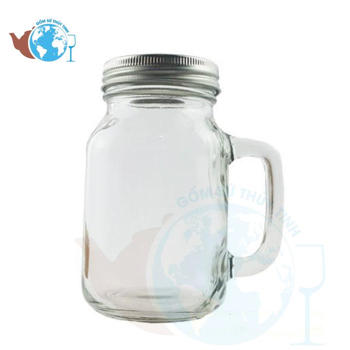 [HCM] Ly quai thủy tinh uống trà sữa KHỔNG LỒ 650ml, ly quai lớn uống sinh tố