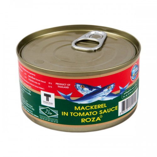CÁ THU SỐT CÀ CHUA ROZA 185G*48 HỘP