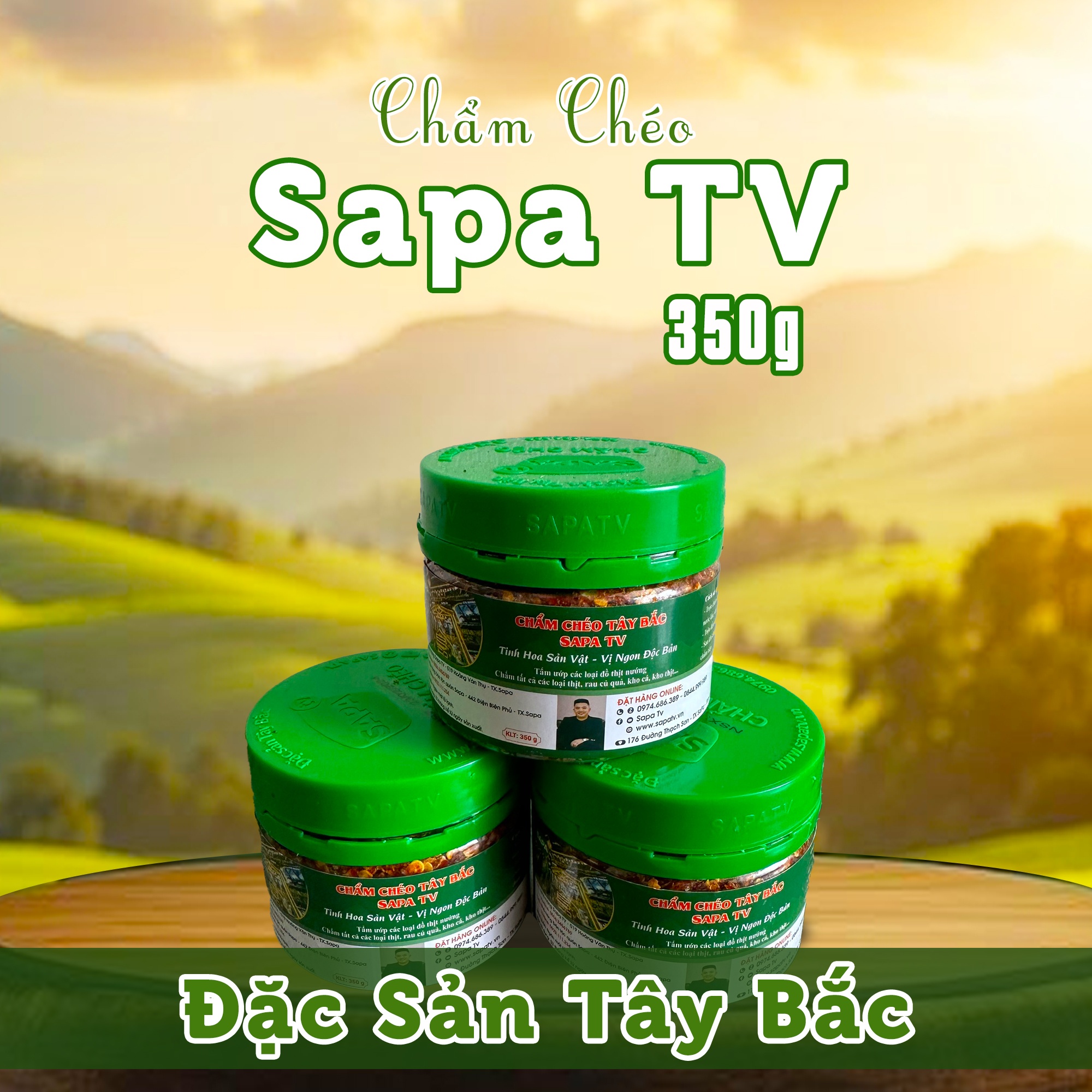 Combo 3 hũ chẩm chéo sapa tv