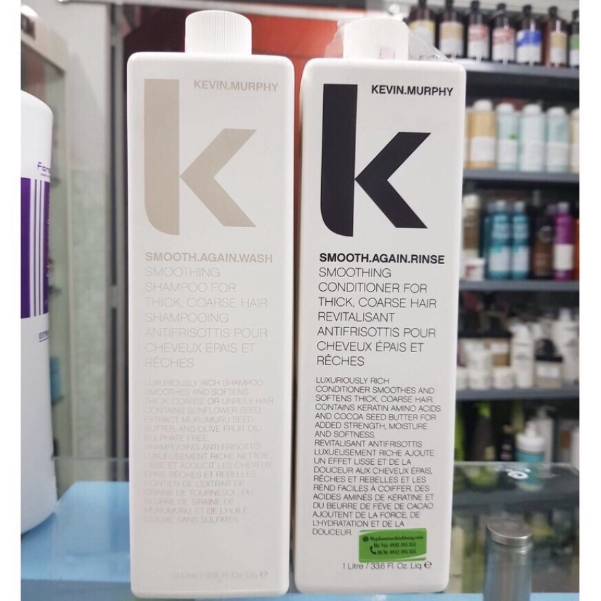 Dầu gội xả siêu mượt Kevin.Murphy Smooth.Again 1000mlx2