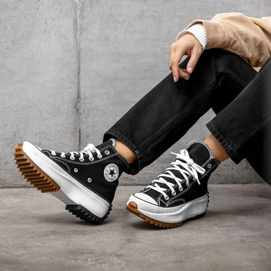 Giày C0nverse Run Star Hike Twisted Classic Foundational Canvas ( full box + bill + túi converse + tất )