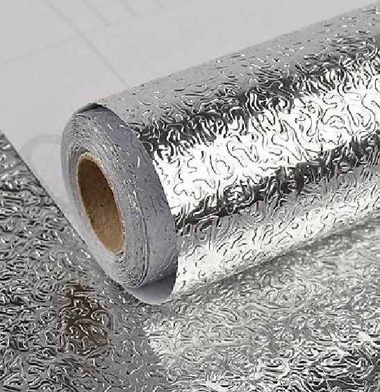 Cuộn Giấy Bạc Dán Bếp Dán Tường Cách Nhiệt Chống Thấm 2m*60cm