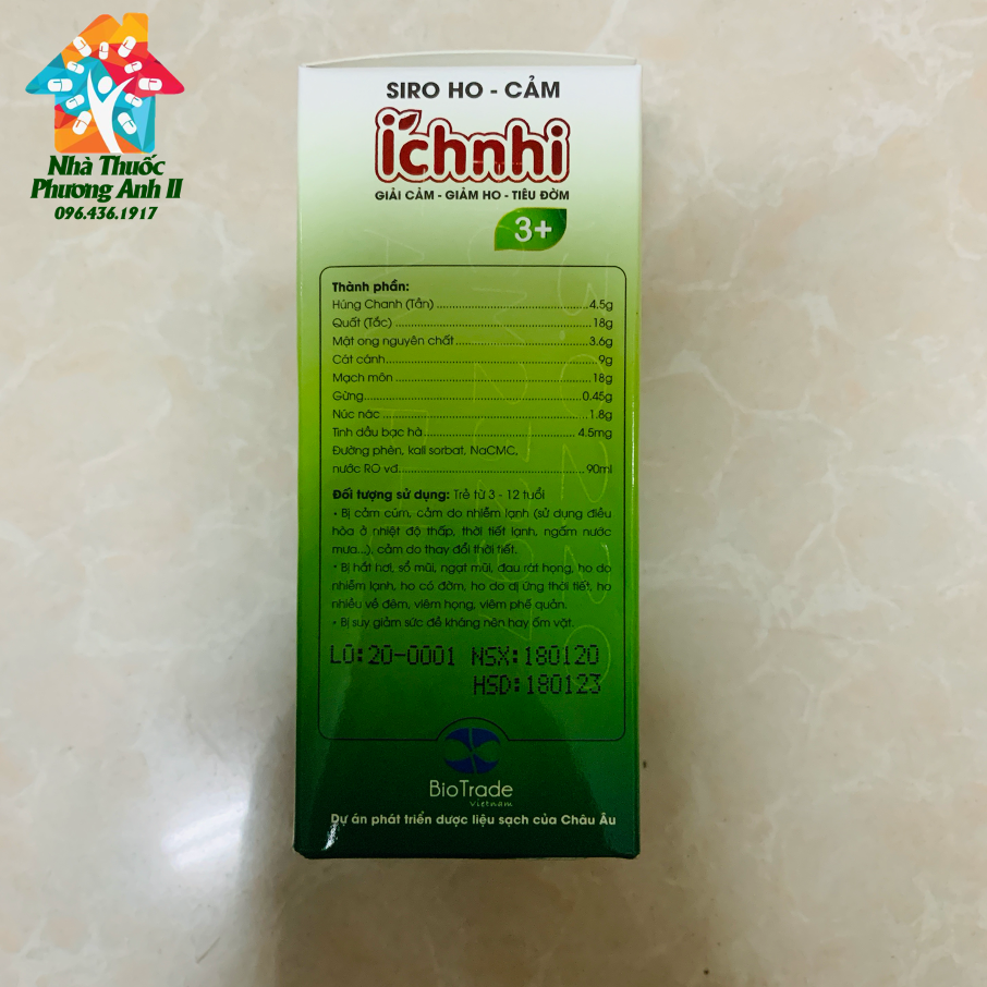 [HCM]Siro Ho Cảm Ích Nhi (3+)