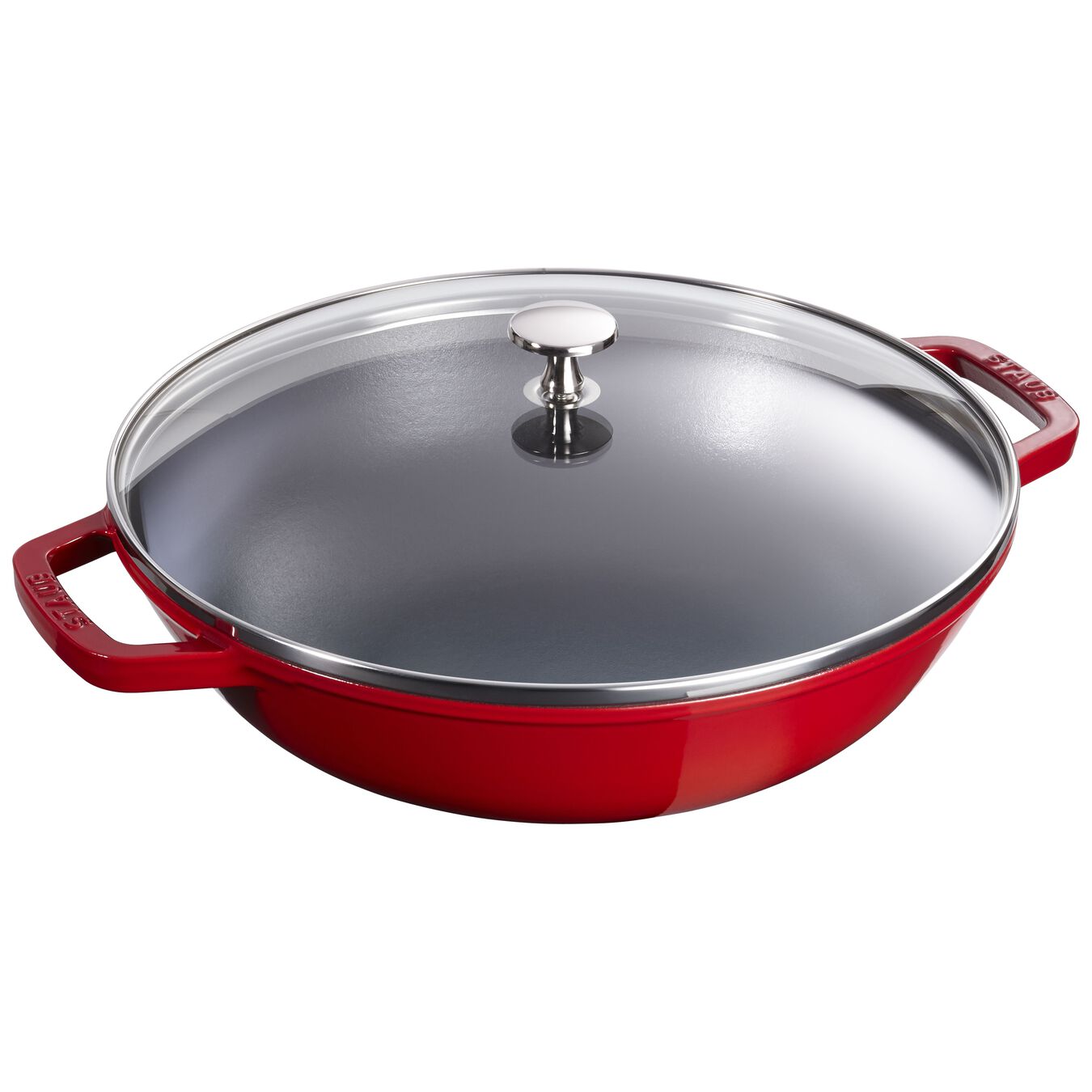 Staub - Chảo wok - 29cm Đỏ/ Xanh Đen