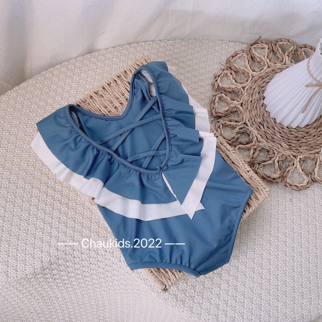 Bikini cánh tiên đan lưng cho bé gái,bộ bơi bé gái