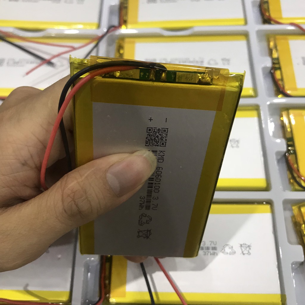 Pin Lithium- Polymer 6060100- 5000Mah Mới  Chuẩn Dung Lượng