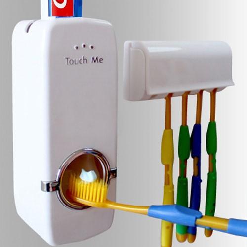 Máy nhả kem đánh răng tự động và kệ đựng bàn chải Touch Me TP001 ĐA NĂNG
