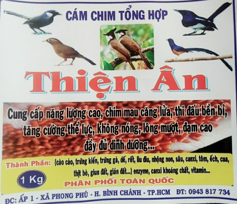 CÁM CHIM TỔNG HỢP  ( gói 500gr)