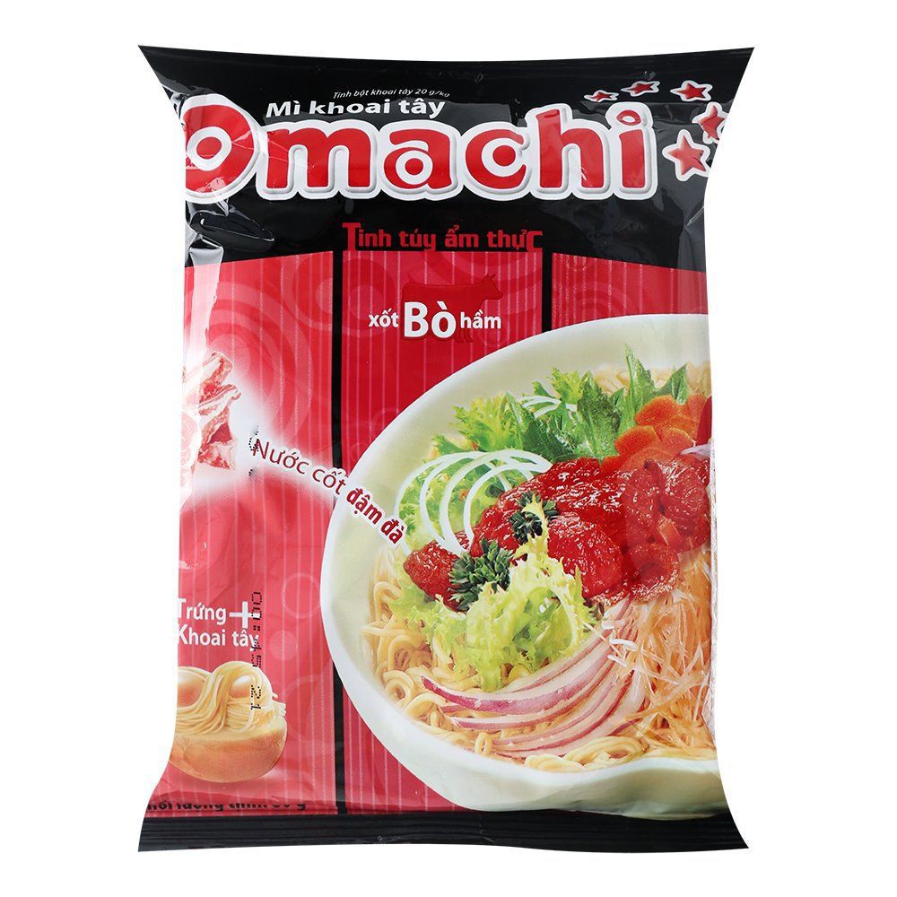 Thùng Mì 30 Gói Omachi Xốt Bò Hầm (30 Gói X 80Gr)