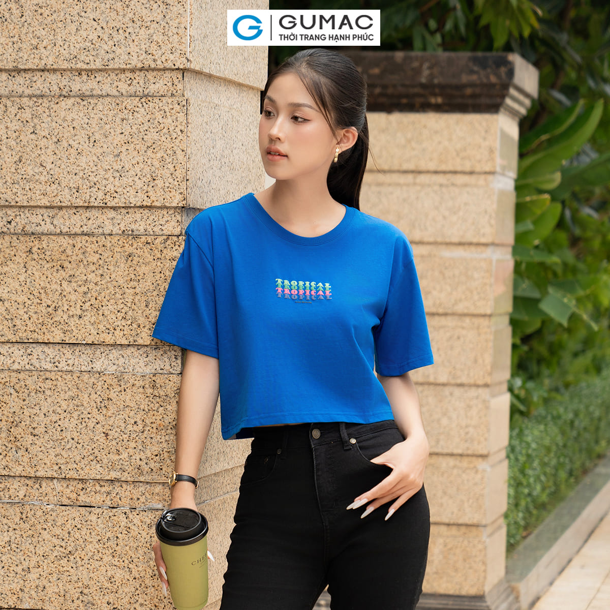 [20H 6.7 - 9.7| Voucher 10-18%] Áo thun nữ in phối màu thời trang GUMAC ATE05063