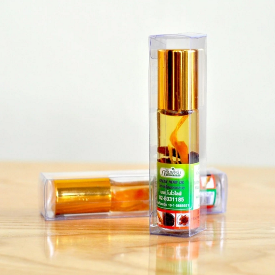 Dầu Gió Lăn Thảo Dược Thái Lan Green Herb - Mẫu mới